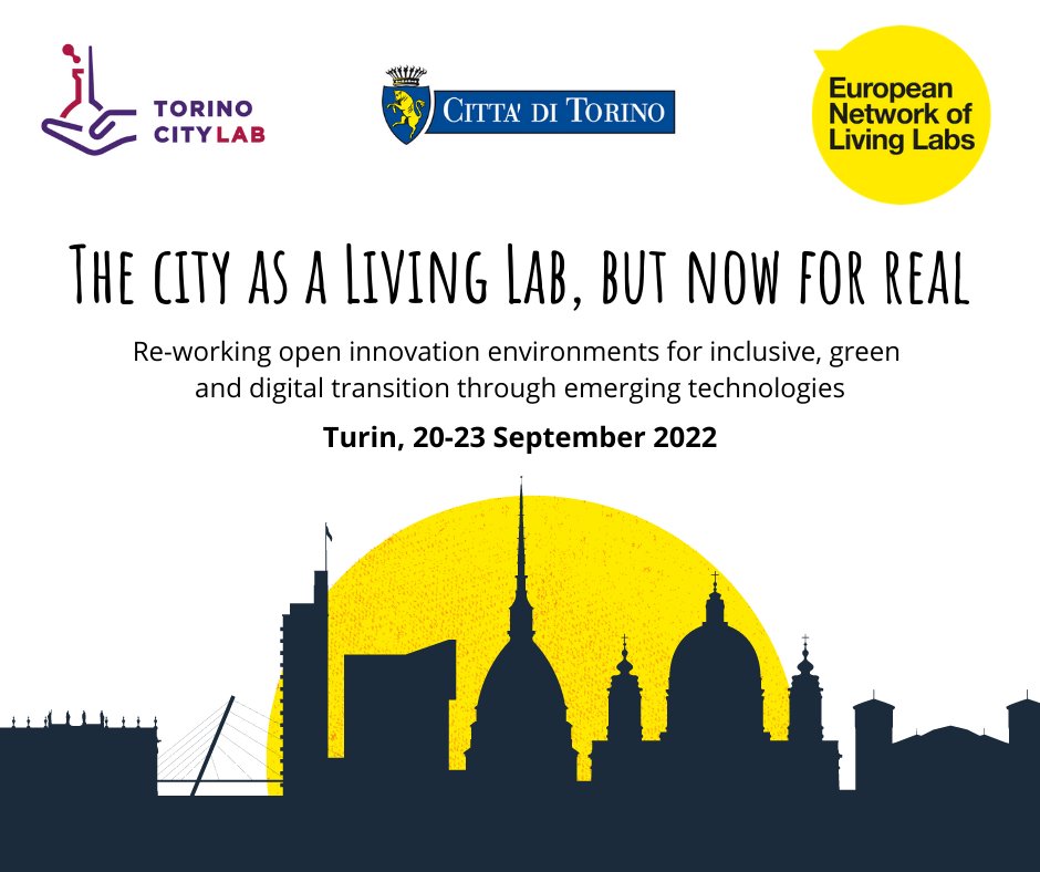 TorinoCityLab's tweet photo. π ENoLL chooses @twitorinoEU for @openlivinglabs Days 2022!
When?π September 20-23
The program includes conferences, workshops, panels with key international speakers and also site visits to strategic locations in the city.
Read our newsπ https://t.co/5Ys3DCFSbh
#TCLecosystem https://t.co/jKnmGPvlS5