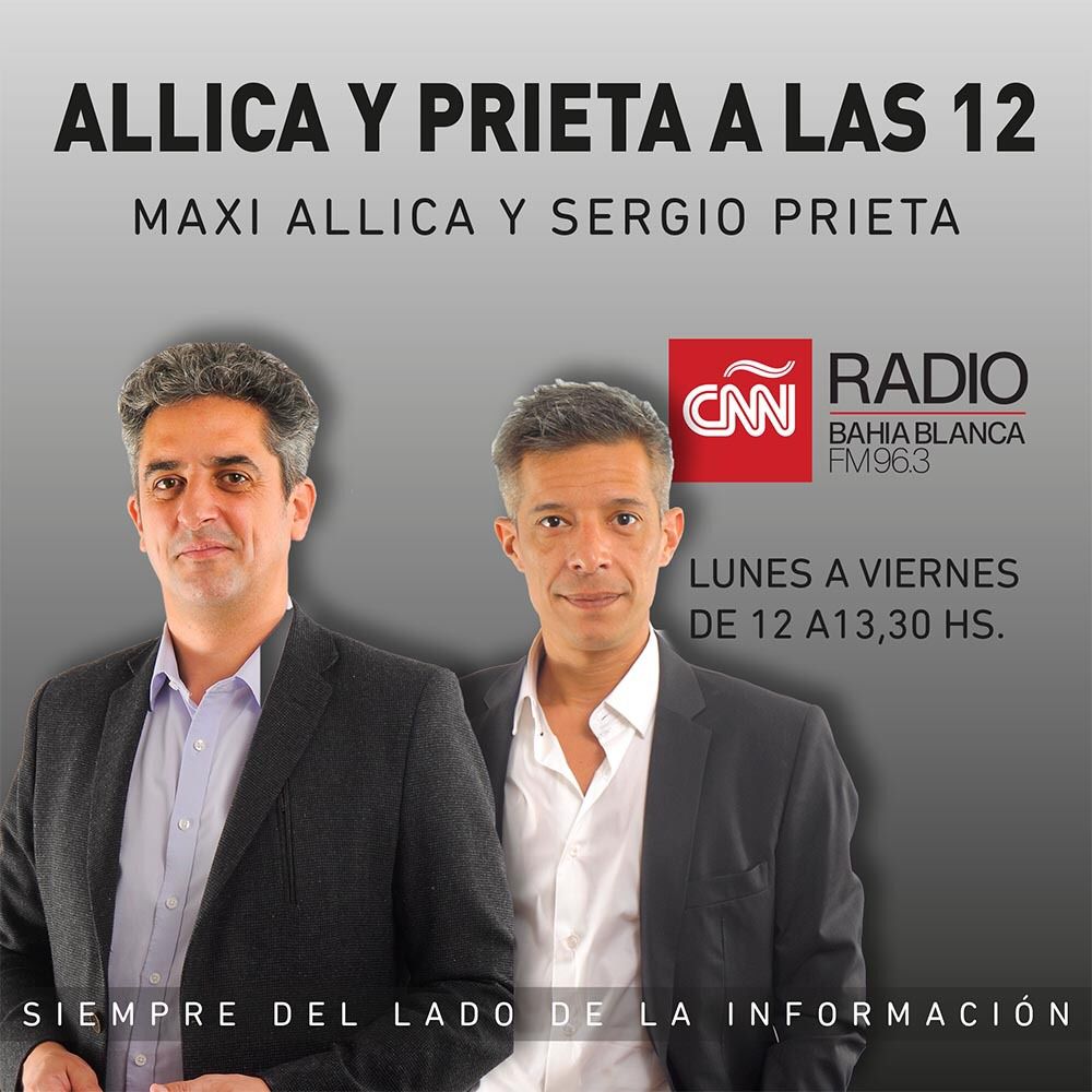 CNNRadioBahia's tweet photo. #AHORA Allica y Prieta a las 12 en CNN 96,3 Hasta las 13.30 con toda la información https://t.co/tWN9XR86tc

@maxiallica @sergioprie https://t.co/H1tnrVfdQb