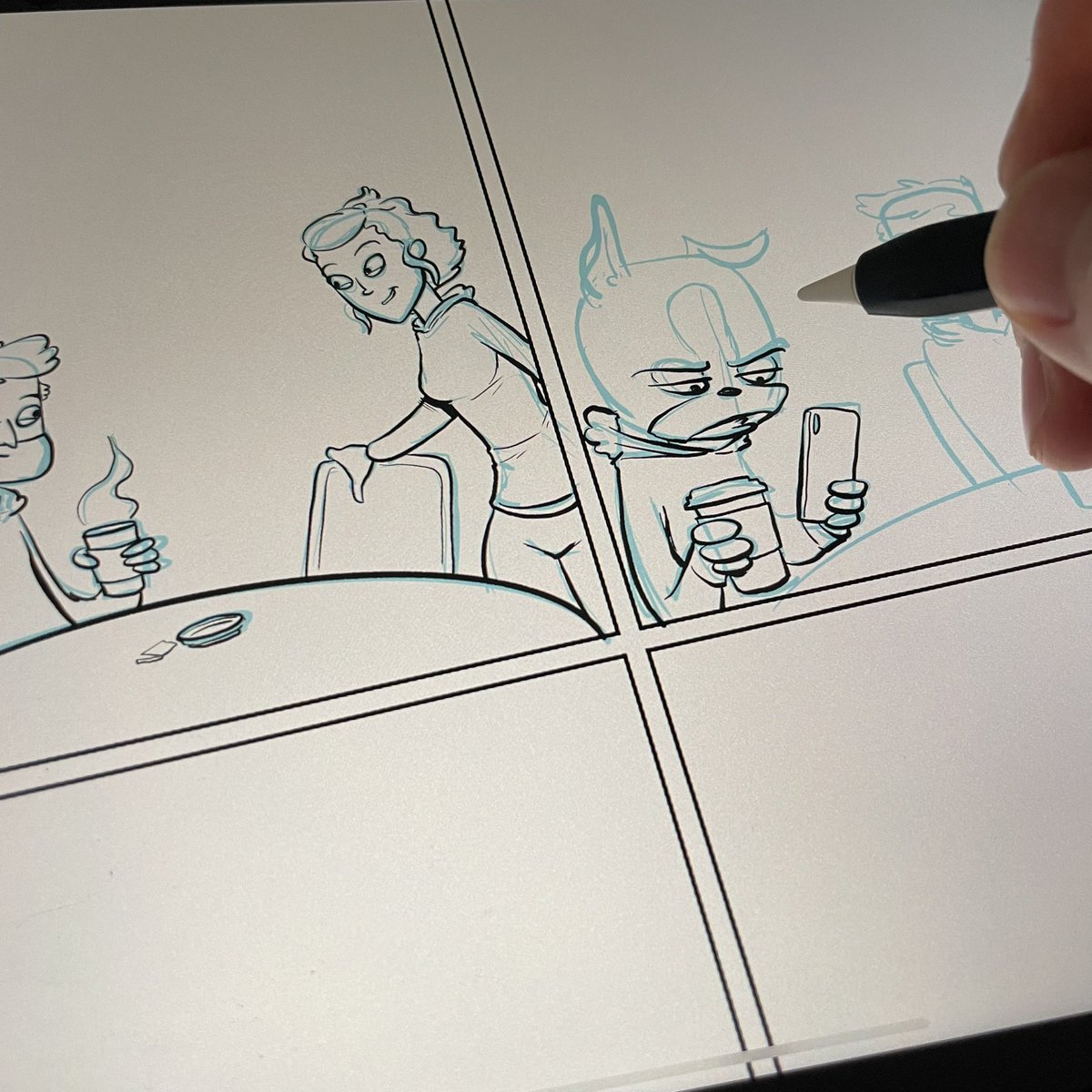 cartoonbradley's tweet photo. Work in progress
.
.
#wipcomics #makingcomics #characterdesign #digitalart #digitalcartoons #proctreateart https://t.co/EVZxwvm03P
