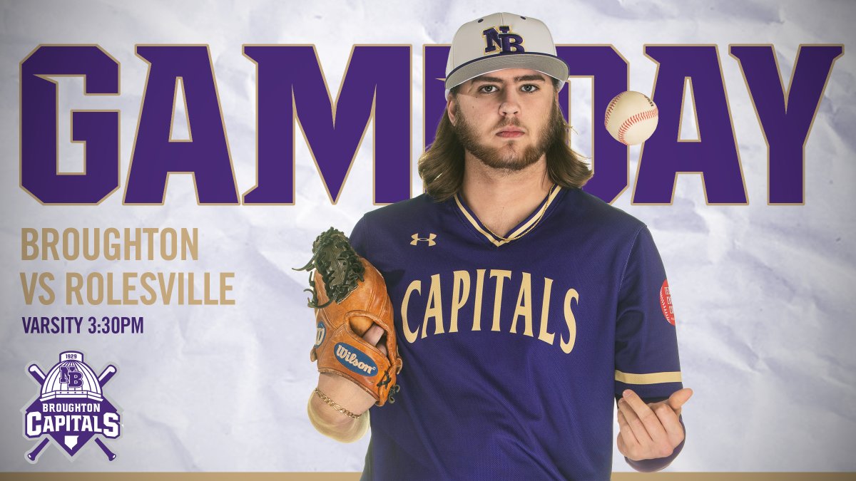 MRidelCreative's tweet photo. Broughton varsity baseball hosts Rolesville today. JV travels to their field. https://t.co/mhcUPOnQr6
