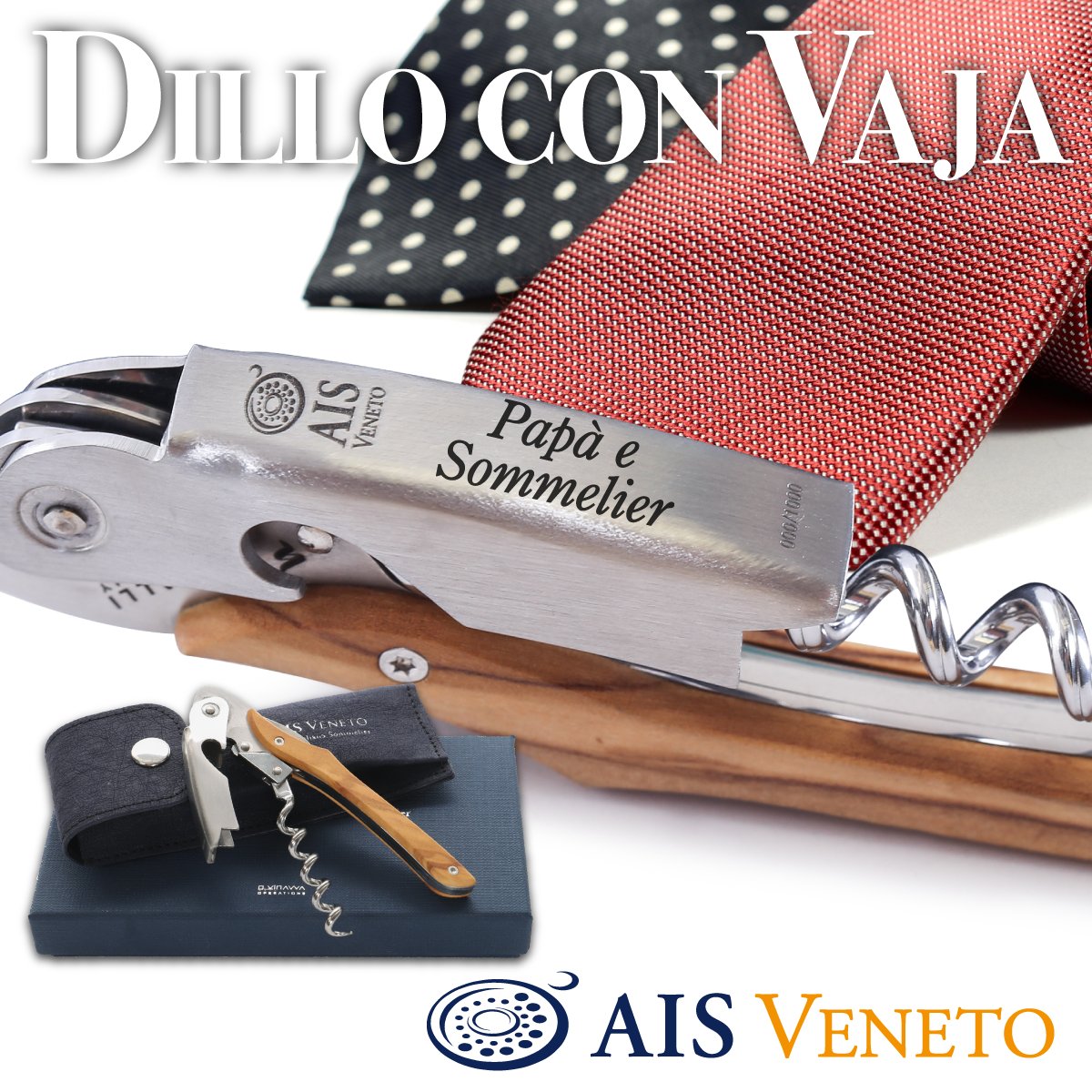 Il papà sommelier sceglie sempre la bottiglia giusta. Il fine settimana esplora nuove cantine e ha almeno un attestato AIS in tasca. Per farlo felice manca solo un cavatappi col suo nome... store.aisveneto.it/product/232689…