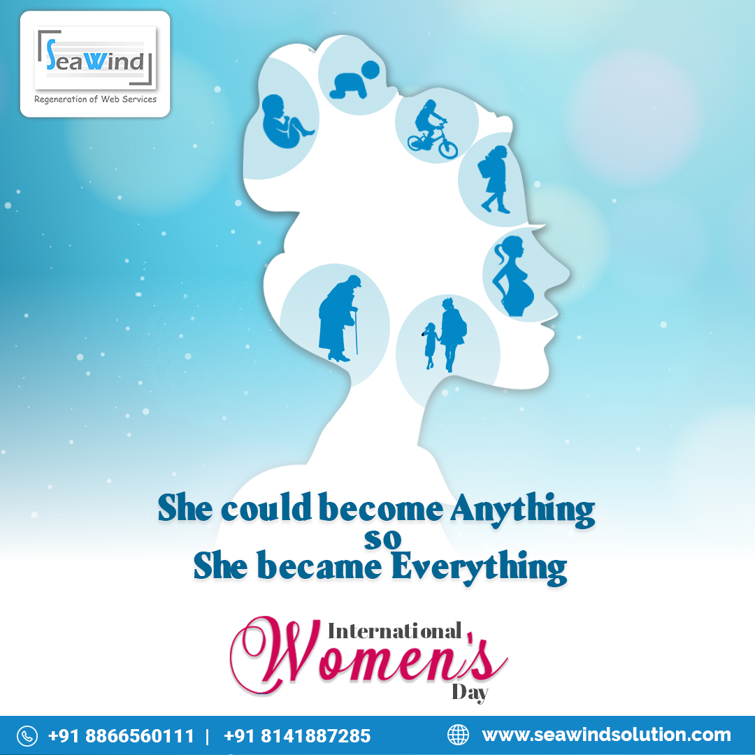 seawindsolution's tweet photo. She could become Anything, so She became Everything ๐ฉ๐ผโ๐ผ
Seawind Solution Wishes International Women's Day
#internationalwomenday #womensday #womensday2022 #seawindsolution #seawind #ahmedabad #gujarat #india #websitedevelopment https://t.co/iaDMl9XRQU