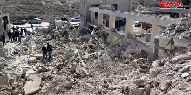 richimedhurst's tweet photo. Here's the aftermath of israel's bombing of Syria last night. Two civilians were killed. Of course this won't even make the news in the West because they don't want to upset their friends in Tel Aviv, and public displays of outrage and compassion are only reserved for Ukrainians. https://t.co/F4KhCnyvMP