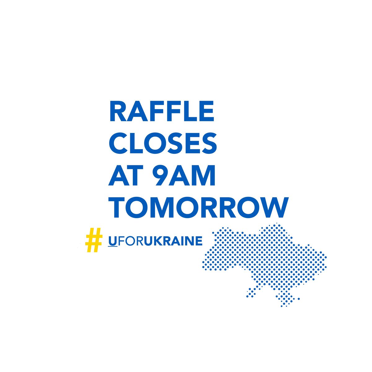 C L O S I N G - Last chance to support an amazing cause & bag yourself a goodie!! Raffle ticket sales close at 09.00 tomorrow. Winner announced tomorrow night by the one & only @donalskehan @alltawinterhouse ! Loads of love, Peter, Frank & Cloud Picker team. Xx #uforukraine