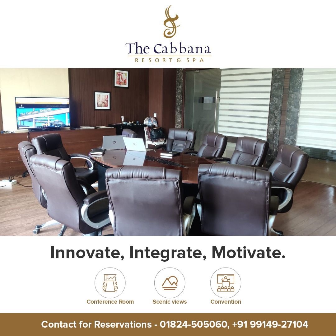 Looking for a place to host your business meet? Look no further, because at The Cabbana Resort &amp; Spa we provide you with the best amenities and top-of-the-line arrangements making your business meet a professional affair. 
Call for Reservation - 01824-505060, +91 99149-27104