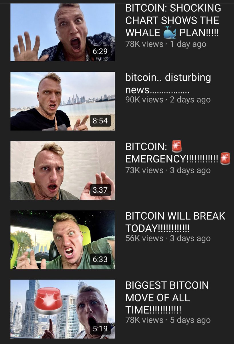 NFT_TimeDealer's tweet photo. @MMCrypto 
Every trading influencer’s:
Don’t let your emotions control your trading. 

Also every trading influencer’s: https://t.co/vsdh7IHhop
