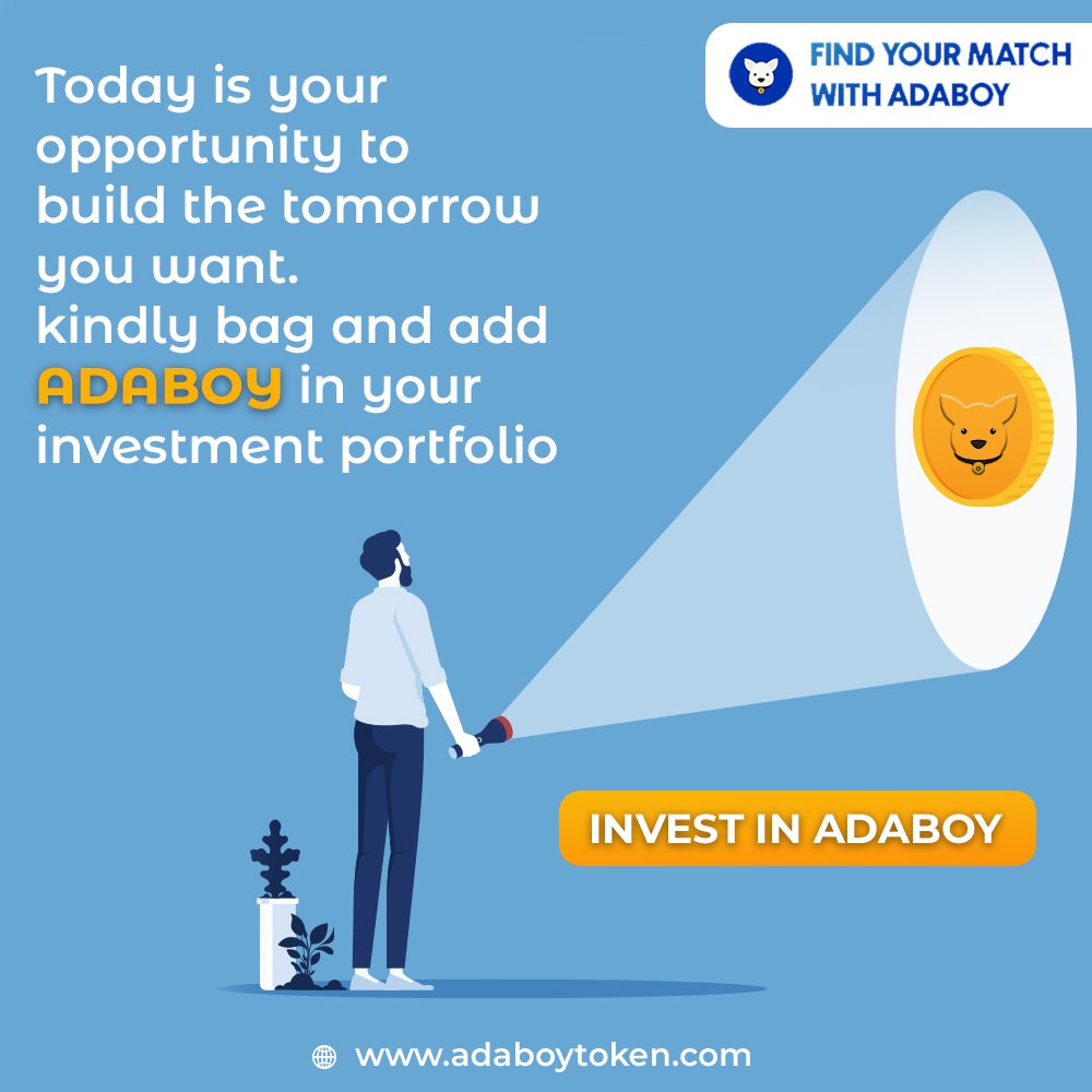 Web3BusinessHub's tweet photo. Today is your opportunity to build the tomorrow you want. Kindly bag and add #Adaboy in your investment portfolio. #CryptoMansBestFriend
🌐 https://t.co/KOVADnsYVD
Buy now and access https://t.co/qAUNSNu7aZ
Invest Today! 🔥 #RealMansCrypto
.
.
.
#CryptoMatch #CryptoAsset #Pancake https://t.co/kmMx0qj5md