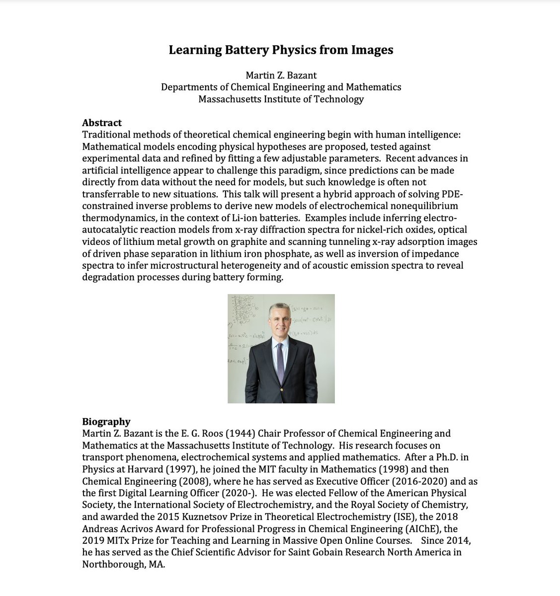 Looking forward to hearing from Prof. Martin Bazant from <a href="/MITChemE/">MIT ChemE Dept</a>, in the PTCL main lecture theatre Tuesday 2-3pm <a href="/OxfordChemistry/">Oxford Chemistry</a>