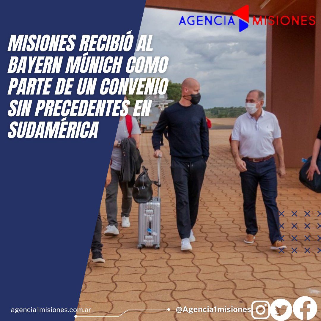 Misiones recibió al Bayern Múnich como parte de un convenio sin precedentes en Sudamérica 

agencia1misiones.com.ar/index.php/es/i…