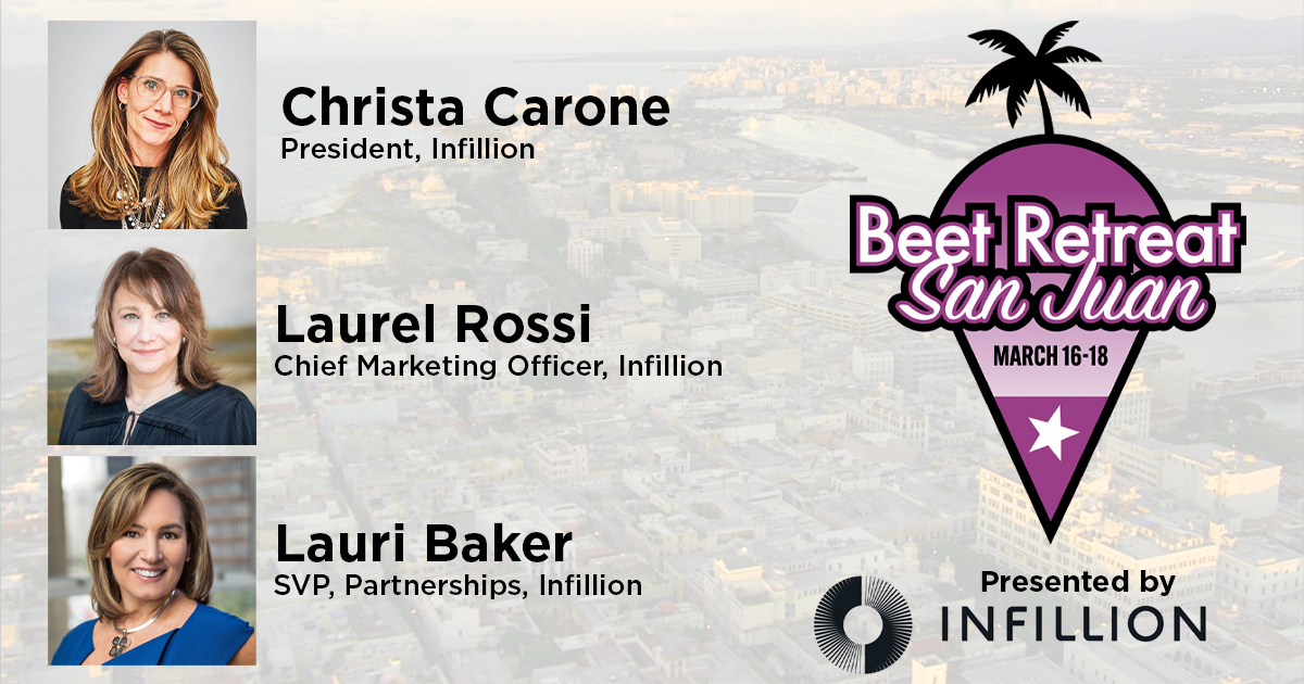 infilliontech's tweet photo. We'll be at @Beet_TV's Beet Retreat next week in San Juan, joining a group of industry leaders for high-level conversations about moving the media industry forward. Are you going? Come say hi to our team and get to know the new Infillion. https://t.co/1PEAVDPbbT