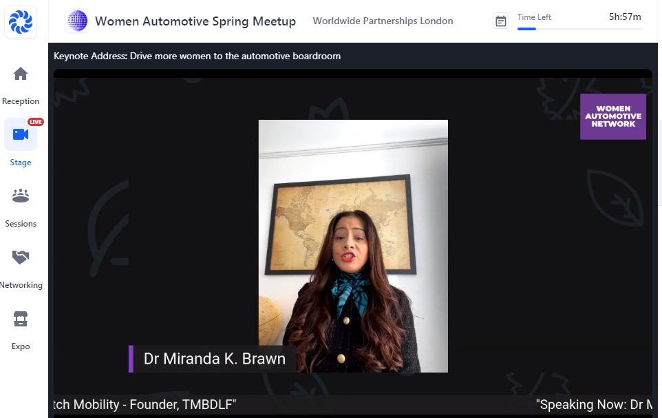WomenAutoNetwrk's tweet photo. Dr Miranda K. B. (Non-Executive Director, Switch Mobility - Founder, TMBDLF) is delivering today's Keynote Address on "Drive more women to the automotive boardroom" at our #SpringMeetup. https://t.co/Yignjwlz2D