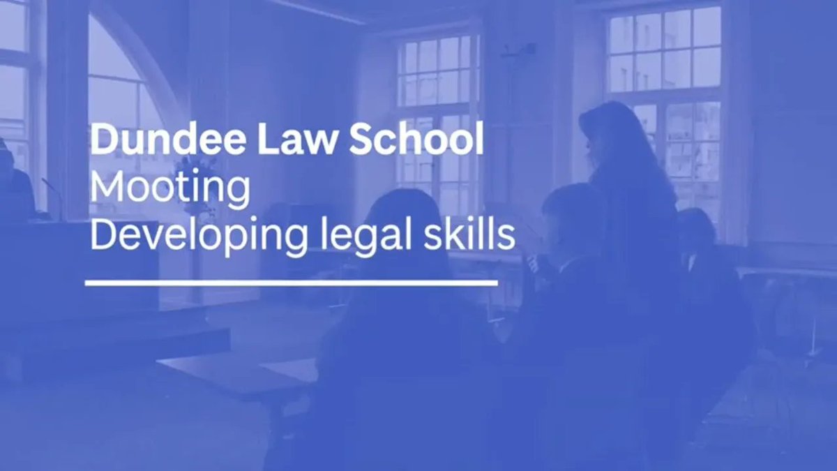 What's a moot? Our staff and students tell you all you need to know! 
🎬 buff.ly/35ONAXc
Learn more about our Law courses 👉 buff.ly/3BxvLqo
#DundeeUni #Mooting