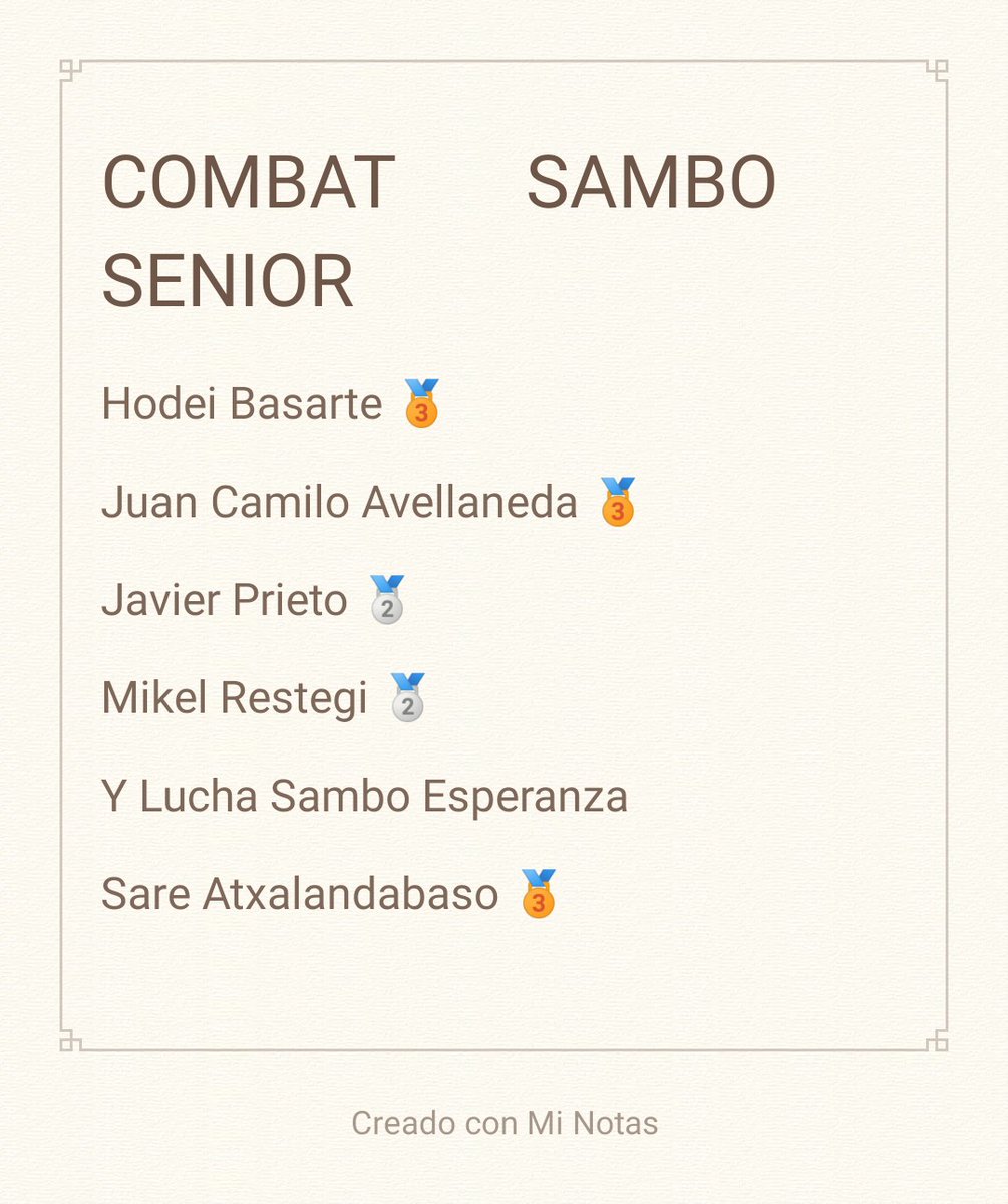 FedVascaLucha's tweet photo. 🔺 ¡Los resultados!🔺
El Club Iparreko Otsoak ha quedado primer clasificado de todos los clubes de España en la modalidad de Combat Sambo. 
👏🏻👏🏻💪🏻 Gogor! https://t.co/ynD9zNW1n5
