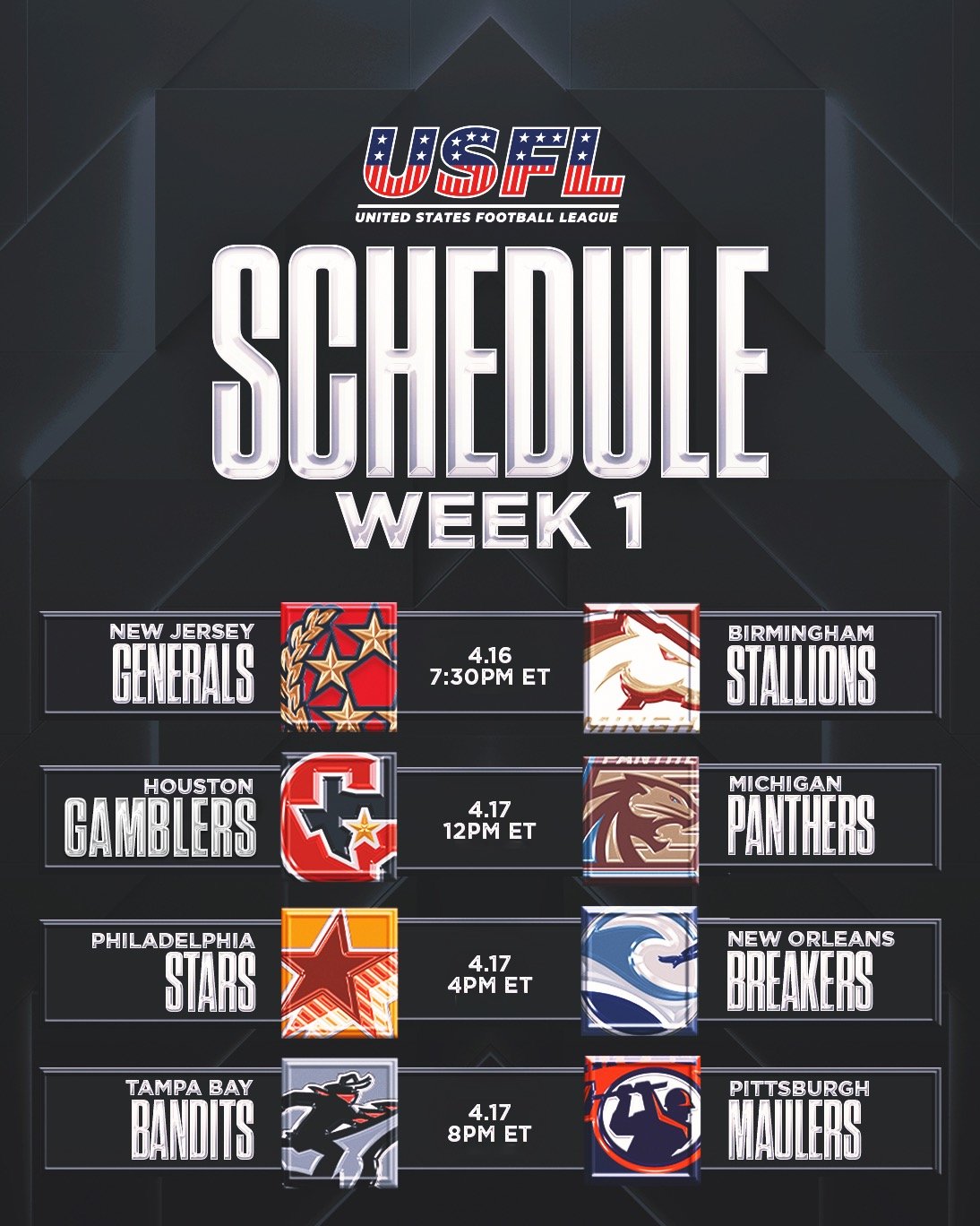 USFL on Twitter "Week 1 is going to be fun 🔥 USFL game tickets drop