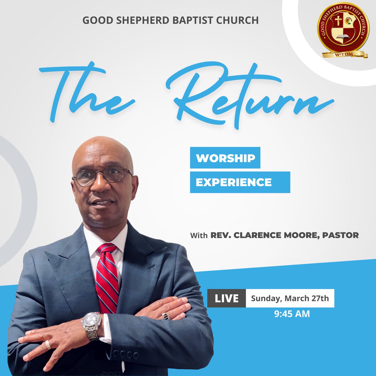 gsbcaug's tweet image. Good Shepherd Baptist Church OFFICIALLY Returns to the sanctuary on Sunday, March 27th and you don’t want to miss it.

Tell a friend and be sure to prepare for The Return.