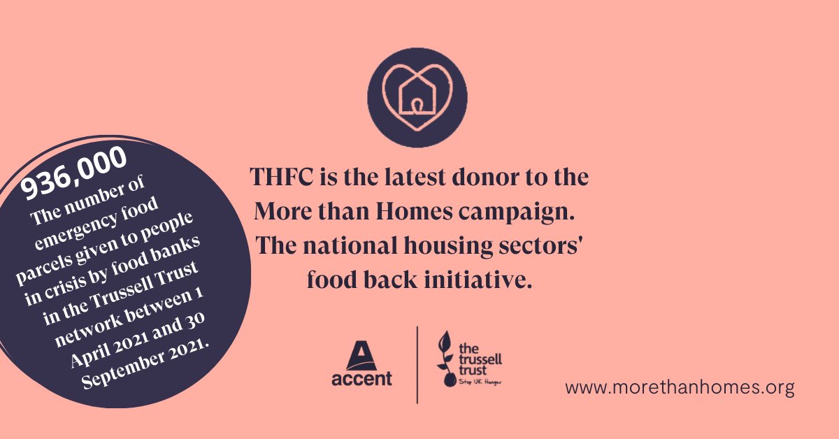 We’re delighted to announce the latest donor to the @TrussellTrust via the #MoreThanHomes campaign is The Housing Finance Corporation. Read more about why their Chief Executive, Piers Williamson has backed the campaign for a second year >>> morethanhom.es/thfc2