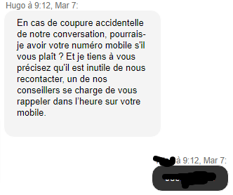 p_flipo's tweet photo. C'est énorme chez @Sosh_fr quand tu contactes le service client, qu'ils ne savent pas t'aider et du coup qu'ils prédisent un problème technique pour la conversation. https://t.co/OJrpSvGhsl