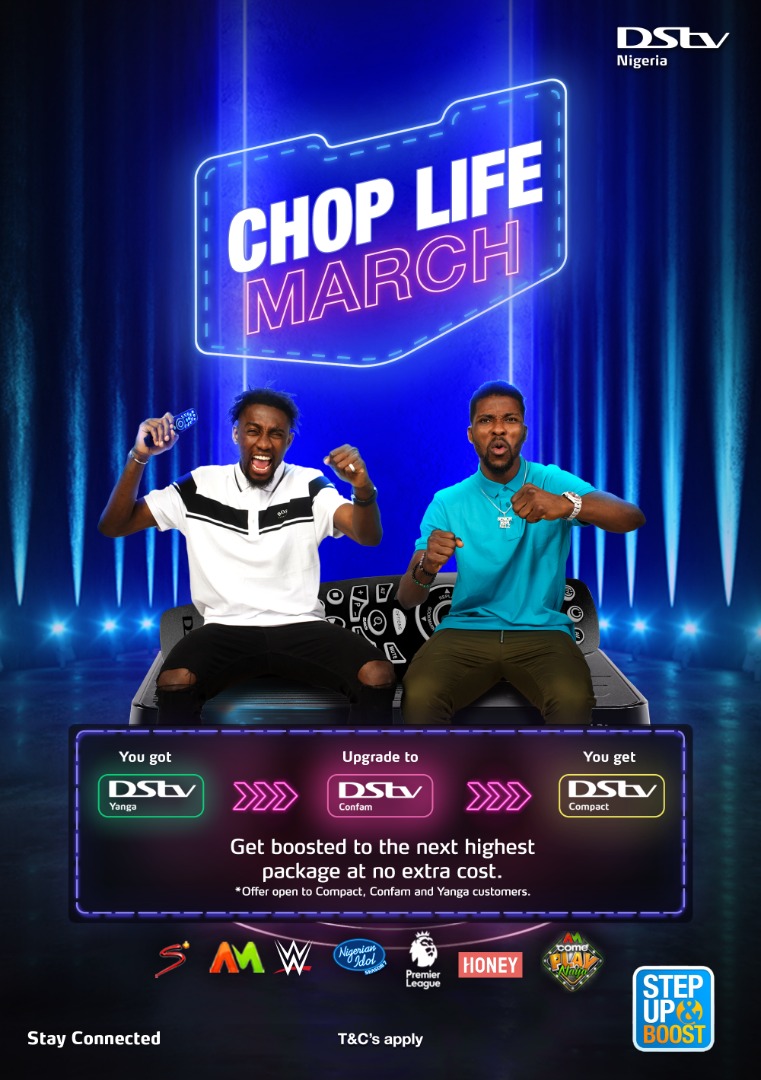 DStvNg's tweet photo. Na your turn to chop BOOSTed life this March!ππππ
Upgrade to a higher package and we'll give you a BOOST to the next higher package!
#DStvStepUpBoost https://t.co/ZzfRUuDI5z