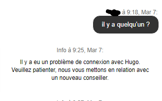 p_flipo's tweet photo. C'est énorme chez @Sosh_fr quand tu contactes le service client, qu'ils ne savent pas t'aider et du coup qu'ils prédisent un problème technique pour la conversation. https://t.co/OJrpSvGhsl
