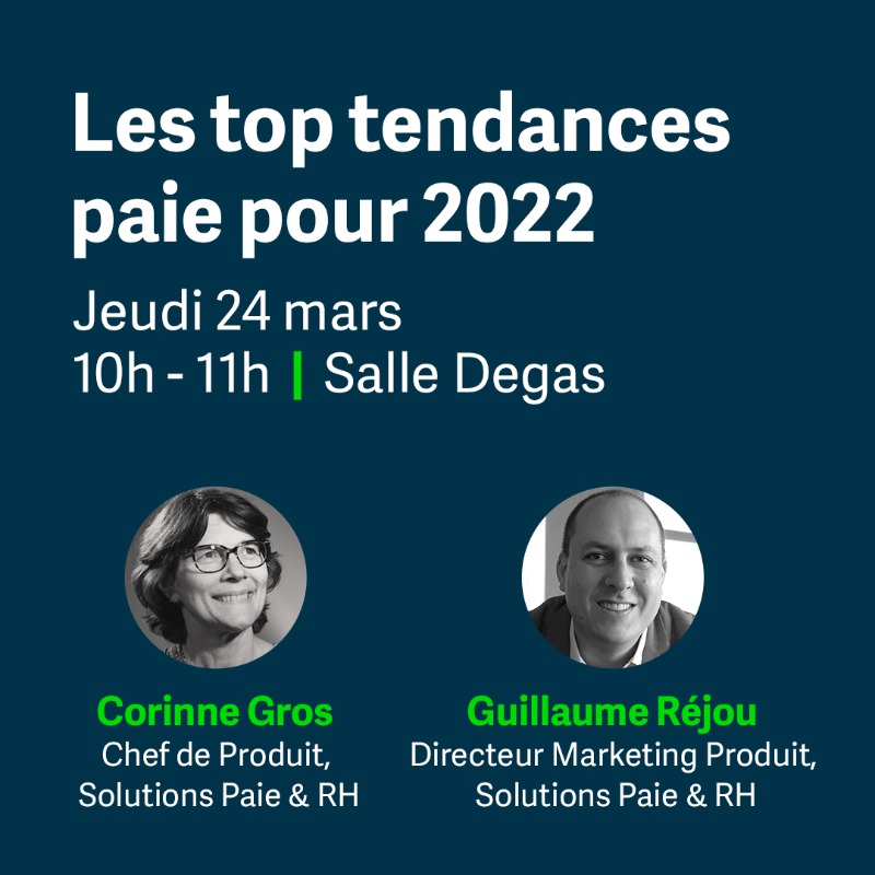 SageFrance's tweet photo. Nous serons au Salon @Solutions_RH les 22, 23 et 24 mars 2022 !

Sur notre stand ? 
👉 Démos
👉 Bonne humeur
👉 Et des surprises à gagner... 🎁

2️⃣ conférences :

👉 23/03 : Le top 5 des priorités des #DRH pour 2022
👉 24/03 : Les top tendances #paie pour 2022

#SSRH @grejou