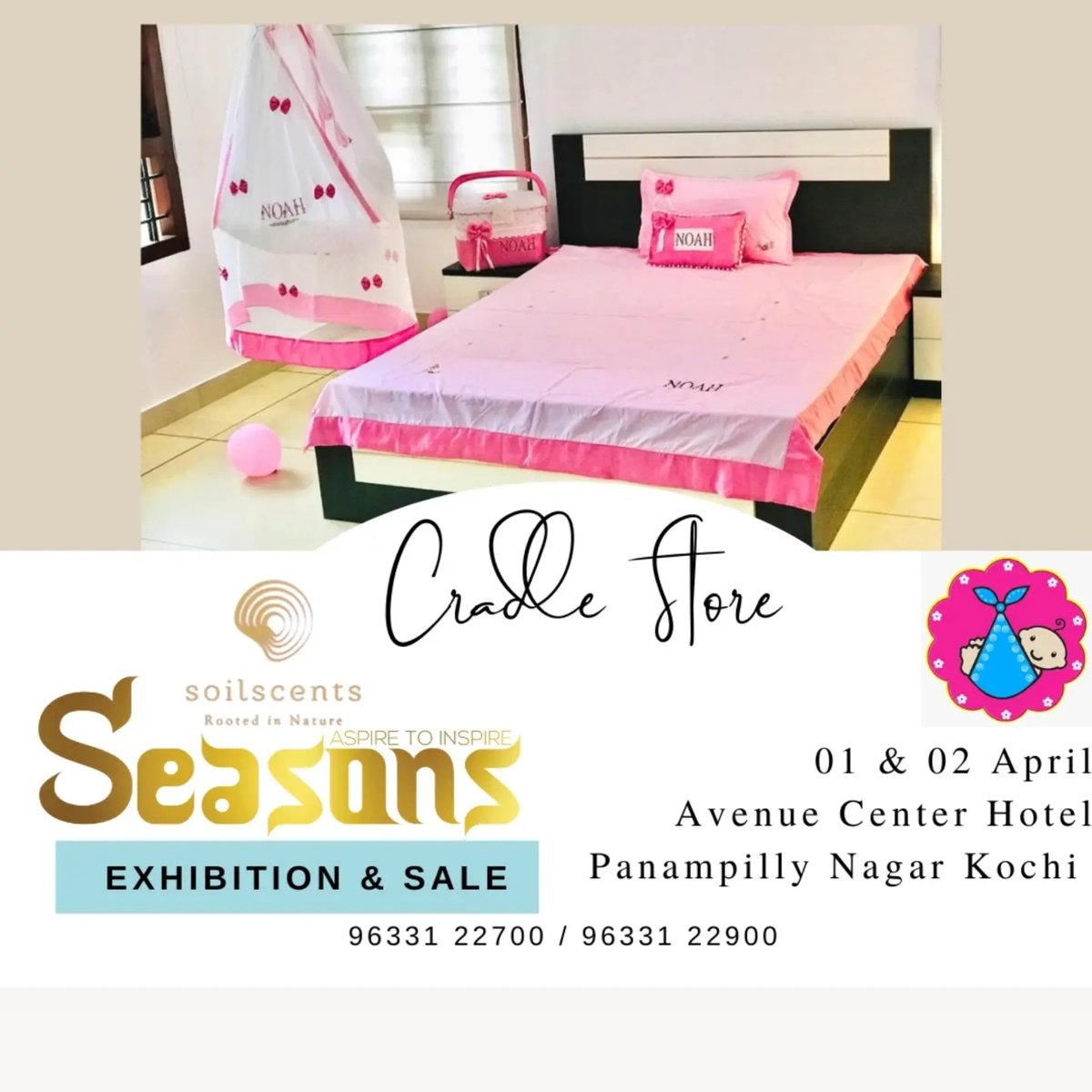 exposeasons's tweet photo. Exhibition cordially Invites You to the Festive Sale and Exhibition (8th Edition) Sponsored By @soilscents

Easter Vishu Ramadan Special.

Date: 01 &amp; 02 April 
Place: Avenue Center Hotel, Panampilly Nagar Kochi 

#exhibition #kannur #malabar https://t.co/Zs3QxYLPCr