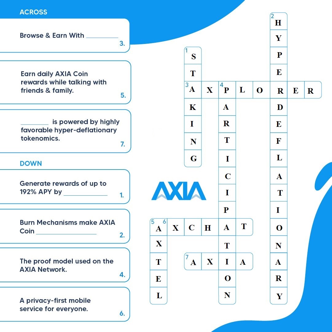 RavilMufti's tweet photo. 3. Axplorer
5. Axchat
7. Axia
1. Staking
2. Hyperdeflationary
4. Participation
6. Axtel
Solvedddddd
@_jklz @Fakhris14
@mariofaaadli
#AXIACoin #AXIANetwork #CrisisInUkraine https://t.co/aJ57HKqbWi