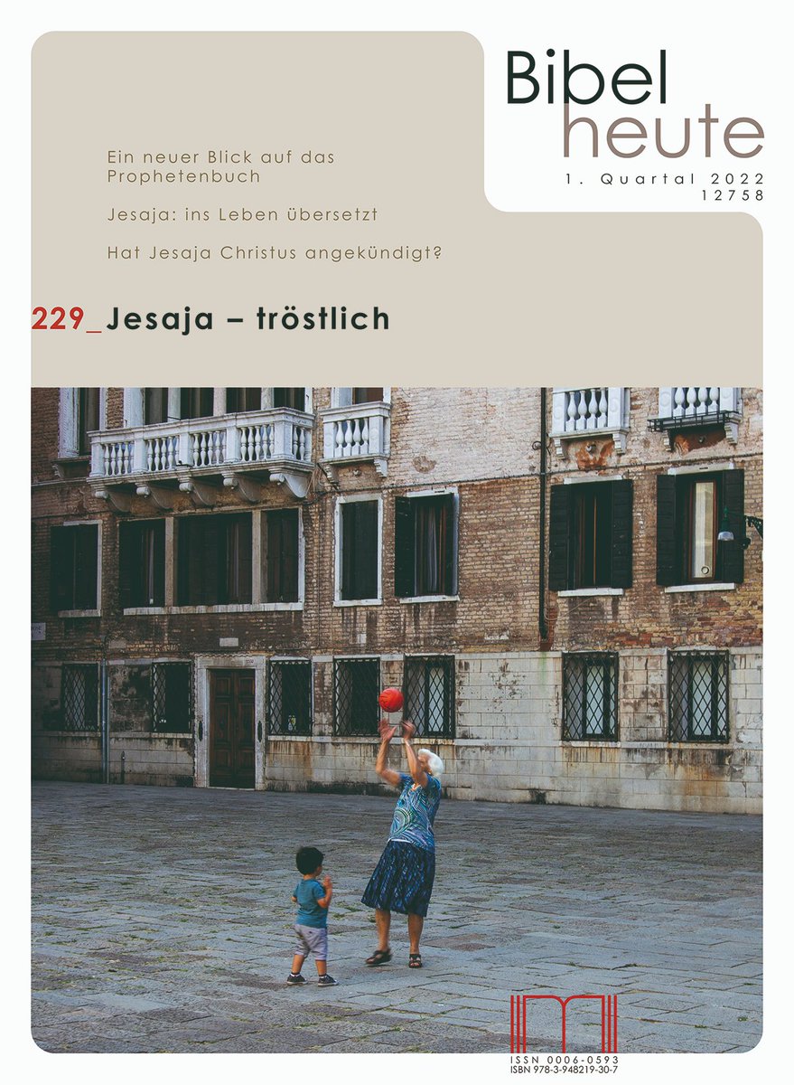 Das Buch Jesaja gehört neben den Büchern Jeremia und Ezechiel zu den grossen prophetischen Büchern der Bibel. Ihre poetische Schönheit macht sie zu bedeutenden literarischen Zeugnissen. Die Texte im Buch Jesaja entstanden über mehrere Jahrhunderte. tinyurl.com/ycktpkbt