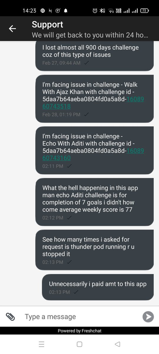 krishyellu87's tweet photo. @TheThunderpod @ezetap R u still running thunderpod app coz after giving so many complaints also u were not responding these many unanswered questions unnecessary elemination from challenges, atleast reply sir https://t.co/2ovAokMkMa
