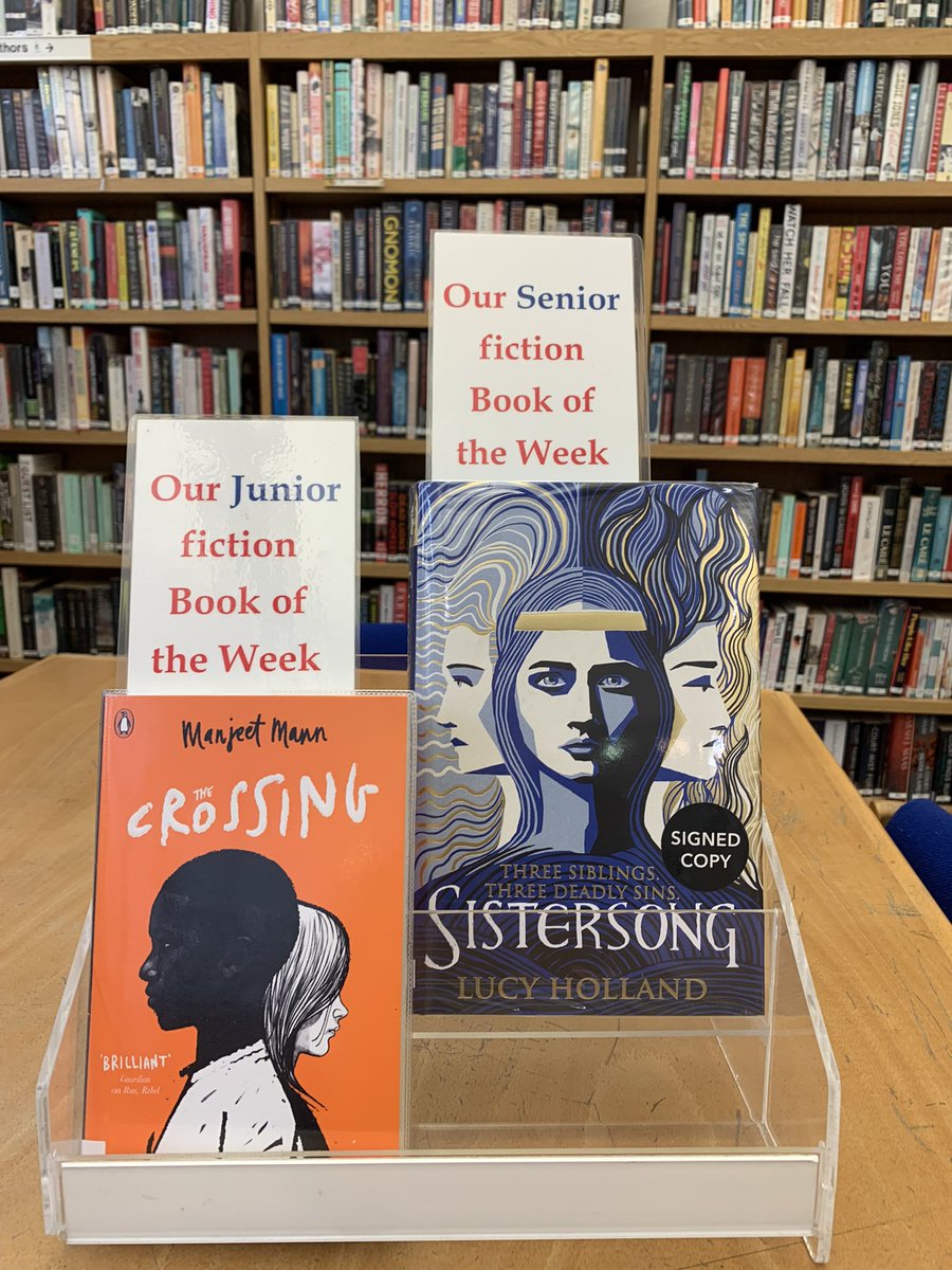 As the dust settles after a fabulous #LiteratureWeek 2022, here are two wonderful new Books of the Week! The Crossing by @CostaBookAwards winning author @ManjeetMann, who we are very excited to welcome to @GandLSchool this week, and Sistersong by @silvanhistorian (Lucy Holland)🌟