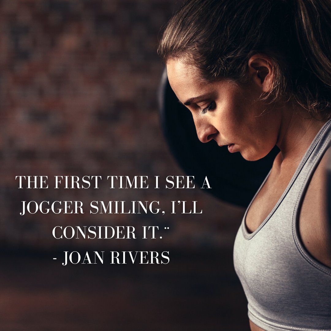 AstroNutrition's tweet photo. The first time I see a jogger smiling, I’ll consider it.¨
- Joan Rivers https://t.co/Mi7e6YRPZo