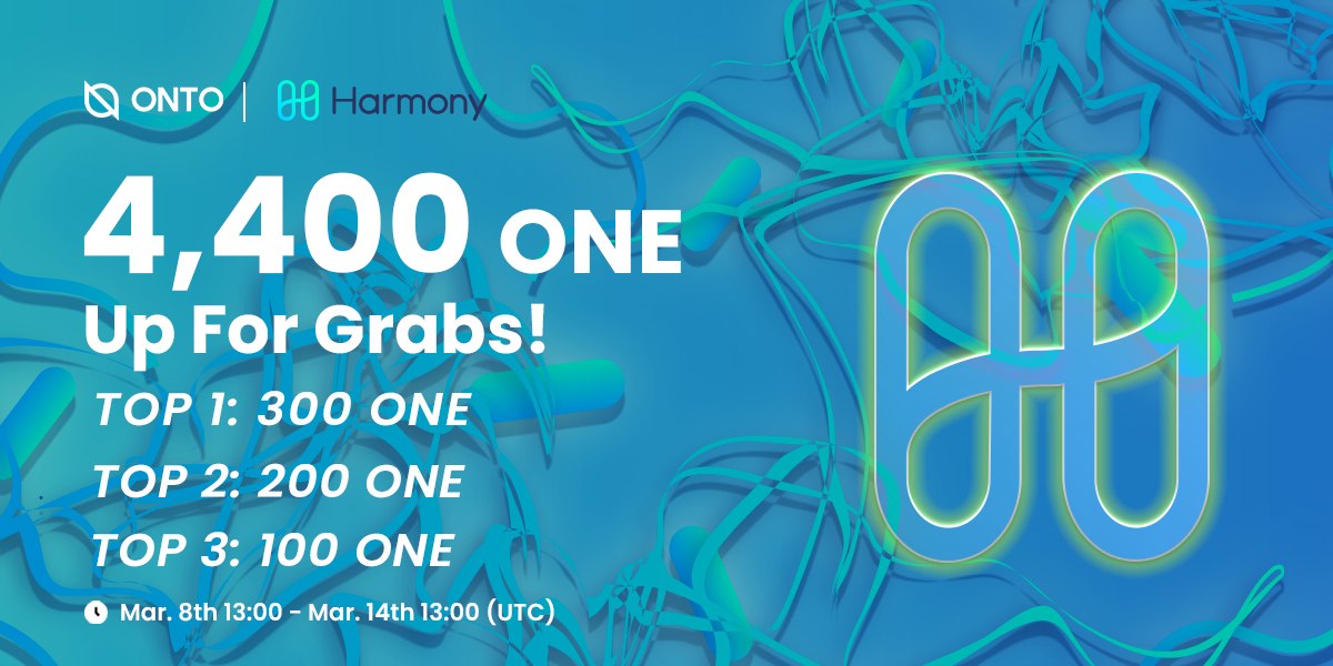 🥳 Time for another HUGE #giveaway with our ecosystem partner <a href="/harmonyprotocol/">Harmony 💙</a>!

💰 Prize pool: 4,400 $ONE
🎁 Extra REWARDS for Top 3 winners
📅 Mar 8th, 13:00 - Mar 14th, 13:00 UTC

Simply complete all tasks in Gleam to win! 🤑

Join us now 👇
gleam.io/bVzBC/onto-par…