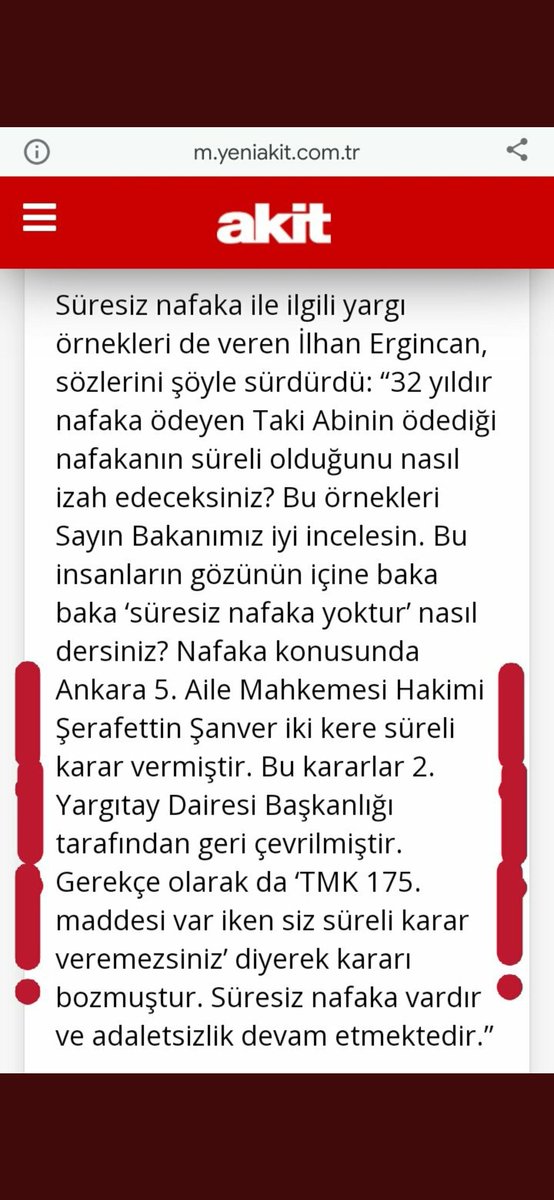 ailehareketii's tweet photo. Dün @ulketv de canlıyayına çıkan
@tcailesosyal @deryayanikashb kamuoyunu yanlış yönlendirmiştir.
Nafaka hakim takdirinde SüreliVERİLEMEZ❗
#SüresizNafaka yasayla sağlama alınmış olup yasayı değiştirme yetkisi @TBMMresmi de bulunmaktadır.
@RTErdogan @bybekirbozdag @dbdevletbahceli https://t.co/ea0CCU92ze