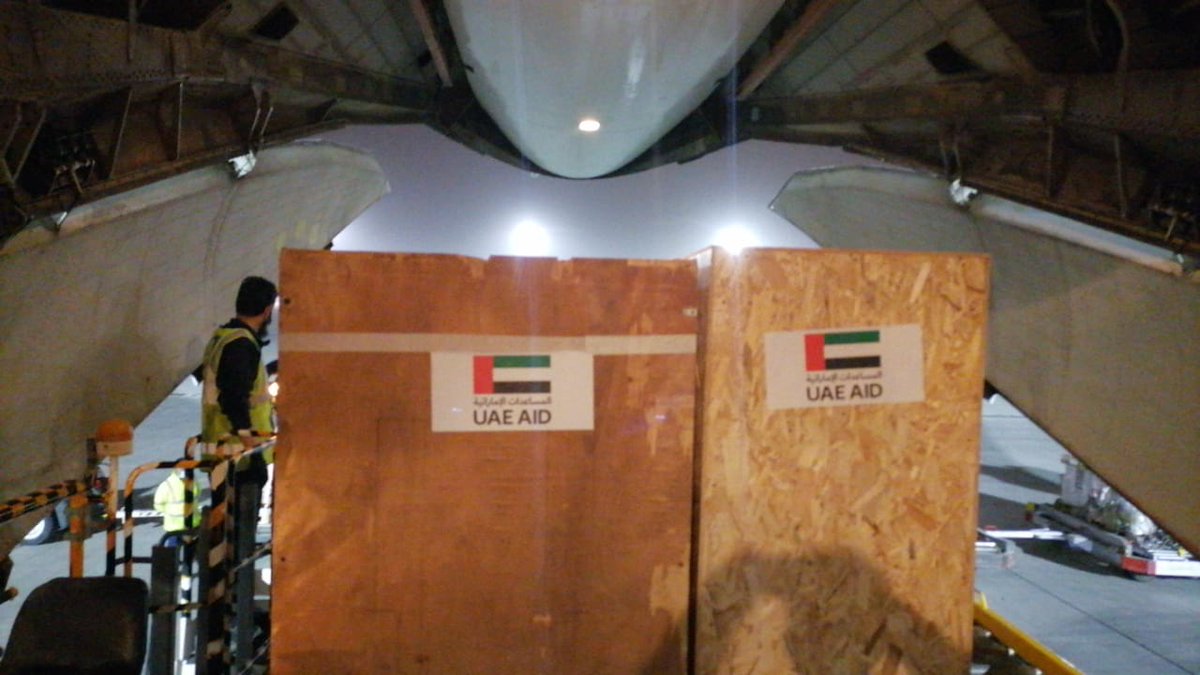 flyskyua's tweet photo. #FLYSKY AIRLINES UKR#UR-FSA#FSU4852#UAE HUMANITARIAN AID FOR UKRAINE#AL MAKTOUM INTL APT- #LUBLIN APT, #POLAND https://t.co/AZHPnWmAc5