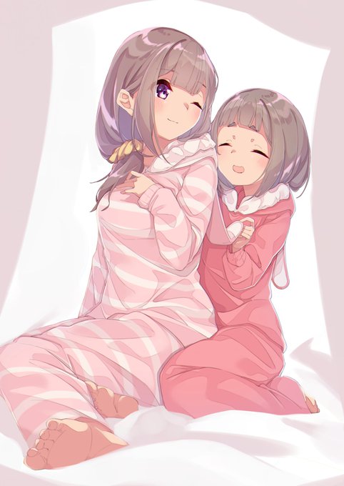 パジャマなうちの子姉妹 