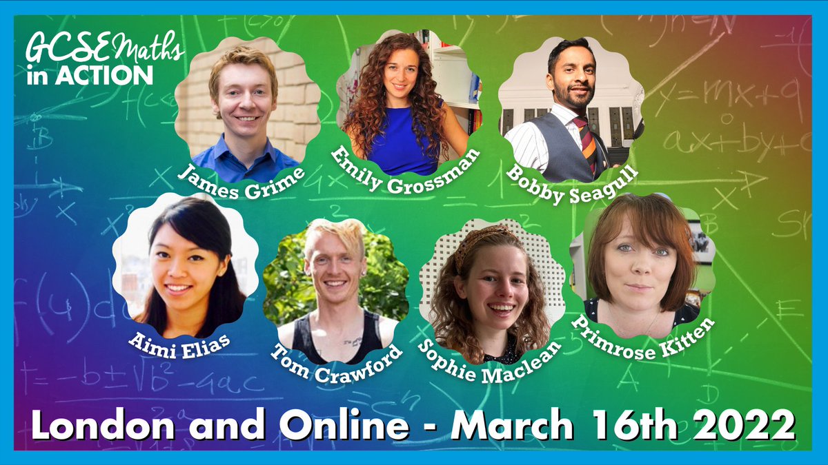 GCSE Maths in Action returns to London and online next week (March 16th), with <a href="/jamesgrime/">James Grime</a>, <a href="/DrEmilyGrossman/">Dr Emily Grossman @dremilygrossman.bsky.social</a>, @sophiethemathmo, <a href="/tomrocksmaths/">Dr Tom Crawford</a>, <a href="/aimielias/">Aimi</a>, <a href="/Primrose_Kitten/">Primrose Kitten 🐾</a> and <a href="/Bobby_Seagull/">Bobby Seagull MBE</a> ready to inspire your students!  Book now at: thetrainingpartnership.org.uk/study-day/math… #ks4 #maths #gcse