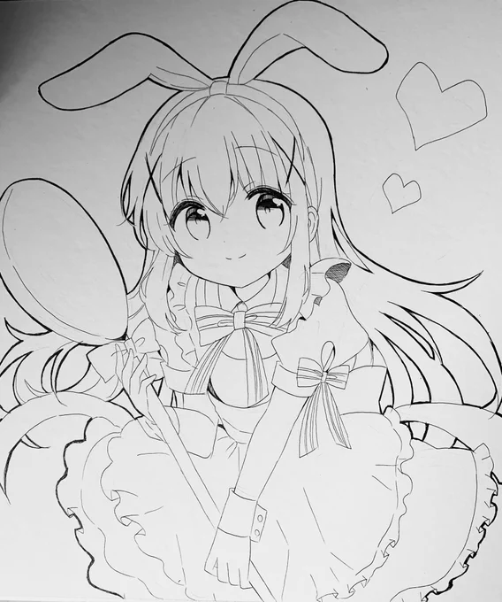 線画終わったー! 
