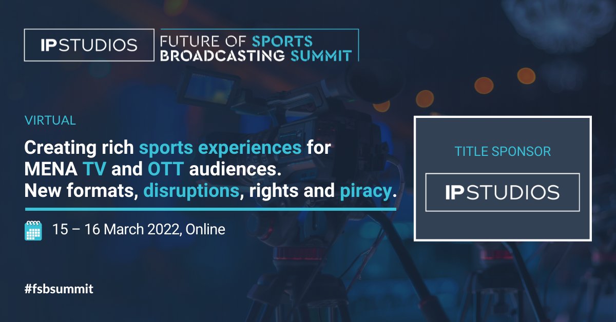 BroadcastProME's tweet photo. Give #livesports fans the best stadium experience! Get the scoop from @IPStudiosME, @STARZPLAYArabia Execs, @UAEProLeague @extremedotcom leaders at the #FSBSummit! Register now at https://t.co/rm4Jg5q3Zx #sportsbroadcasting #webinar #Shure #TVtrends #MENA #LivUsports #TVtrends https://t.co/b5ryW3IJHV