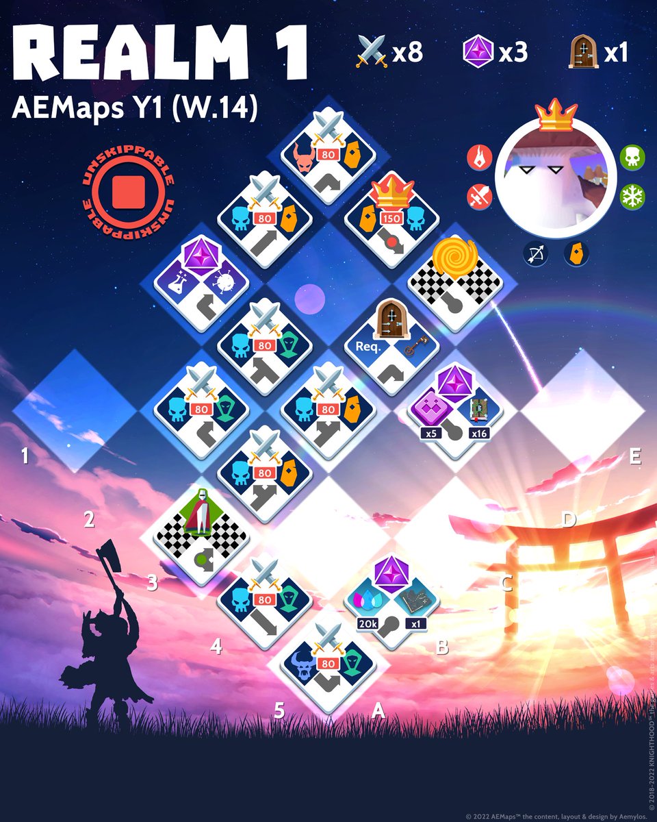 aemylos's tweet photo. AEMaps Y1 - the first batch of week 14.
See you all on wednesday, happy rifting and good luck!  🙇🏻‍♂️🍀

#knighthoodgame #theriftmaps https://t.co/wXEvV6SDIT