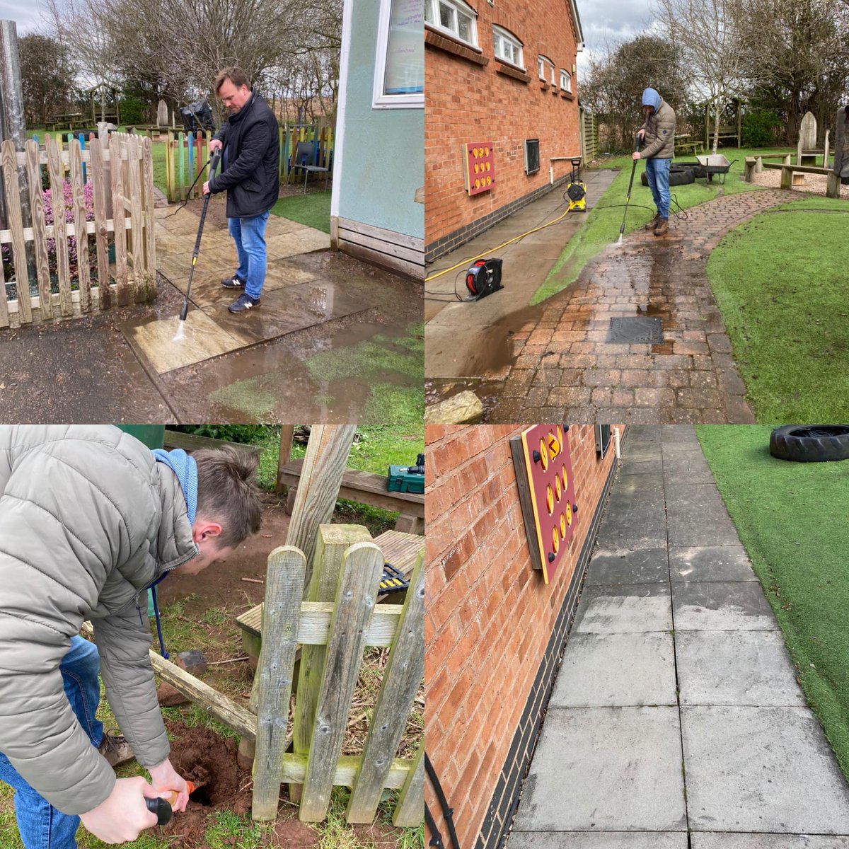 sytchampton's tweet photo. We are so incredibly grateful to the parents and families who gave up their time this weekend to help mend, tidy and spruce up our outdoor areas!  They have done an amazing job and we are so excited to see our lovely grounds looking so lovely! https://t.co/7AUiZpkcfN