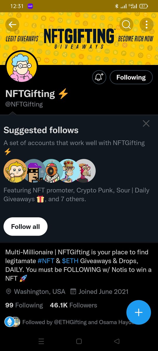 AssassinBro1's tweet photo. @NFTGifting All done https://t.co/dF2bj8lsXA