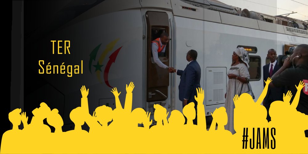 les_JAMS's tweet photo. @PlanPse : Le président Macky Sall a lancé les travaux de la phase 2, AIBD-Diamniadio, du #TER qui consiste en la réalisation d’un linéaire de 55 Km en 2 voies
#JAMS #Senegal #MackyTravaille #PSE #team221 https://t.co/4rXfJa7BpK