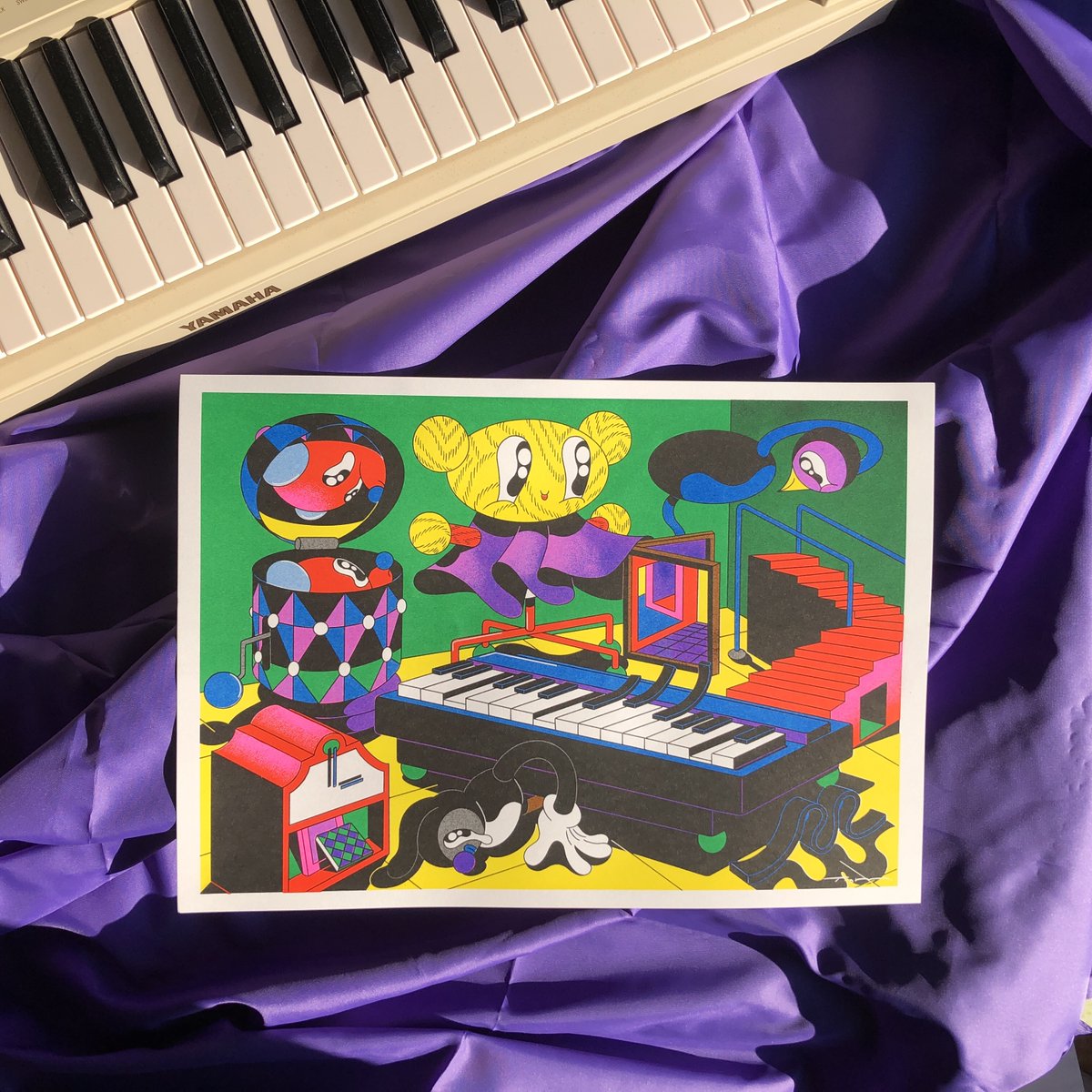 🎹Au fait ! On a sorti une collection d'affiches riso avec la géniale Trampoline qui a signé la couverture de notre magazine Faits Divers. En voilà un petit aperçu.

🥁La collec : bit.ly/3HCombV