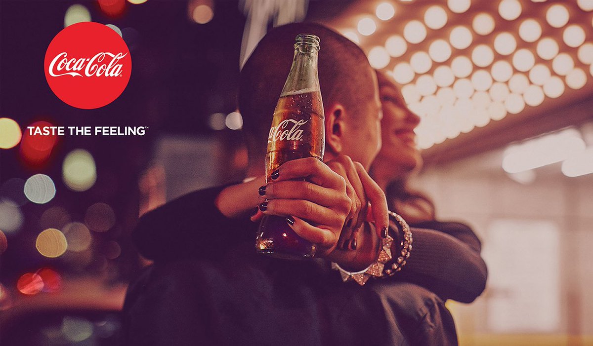 ClemenceClerc's tweet photo. This advertisement is explicit. If you taste Coke you will taste feelings! It appeals to the primitive part of the brain and especially to the automatic mechanics of the heart. @lets_NEUROmkt
 #Neurojustification #NMKTRCH #MKTINGNEURO #XperientialMkt @pierre_btx @l_mrt27 https://t.co/1934nk8S9O
