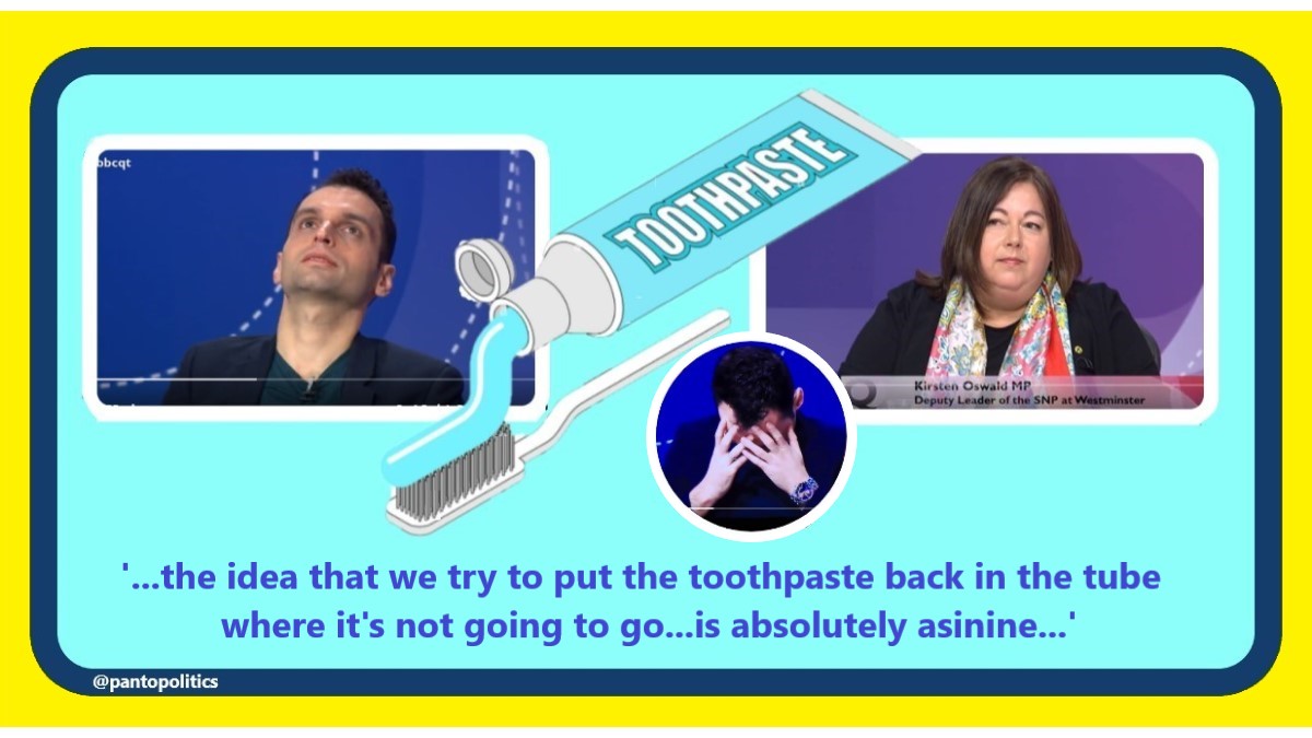 PantoPolitics22's tweet photo. 👇 Saying it like it is...
#nuclear #toothpastetube https://t.co/2vsOH8P2te