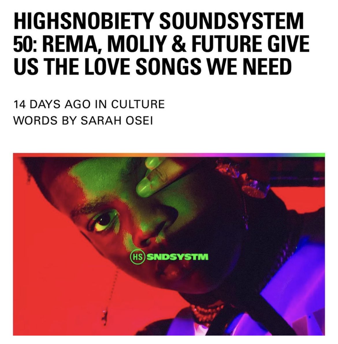 Zodivc's tweet photo. Same article with Ye 👽
Thank you @moliymusic
#lovedoc OUT NOW @jollofmami233
https://t.co/SjQ3w46obG https://t.co/lMuK4SPwBn