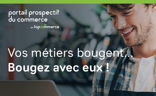 ObsCoDis's tweet image. 🚀Le Portail prospectif du #commerce est en ligne! Outil de visualisation des dynamiques #emploi #formation dans le commerce, y compris en #alternance. Mais aussi! Explorateur des métiers et des mobilités professionnelles possibles pour vos collaborateurs👉lnkd.in/g53menRY