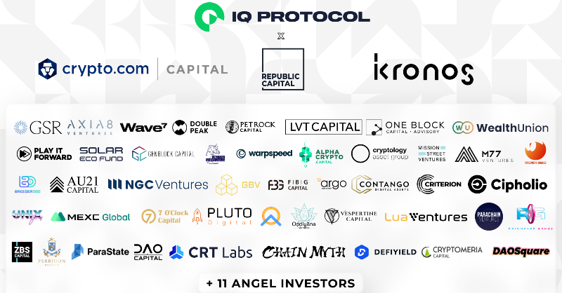 0xReactive's tweet photo. PARSIQ, the team behind @IQlabs_official, is pleased to announce IQ Protocol has secured a 🔥 $12M investment round backed by prominent VCs &amp; private investors.