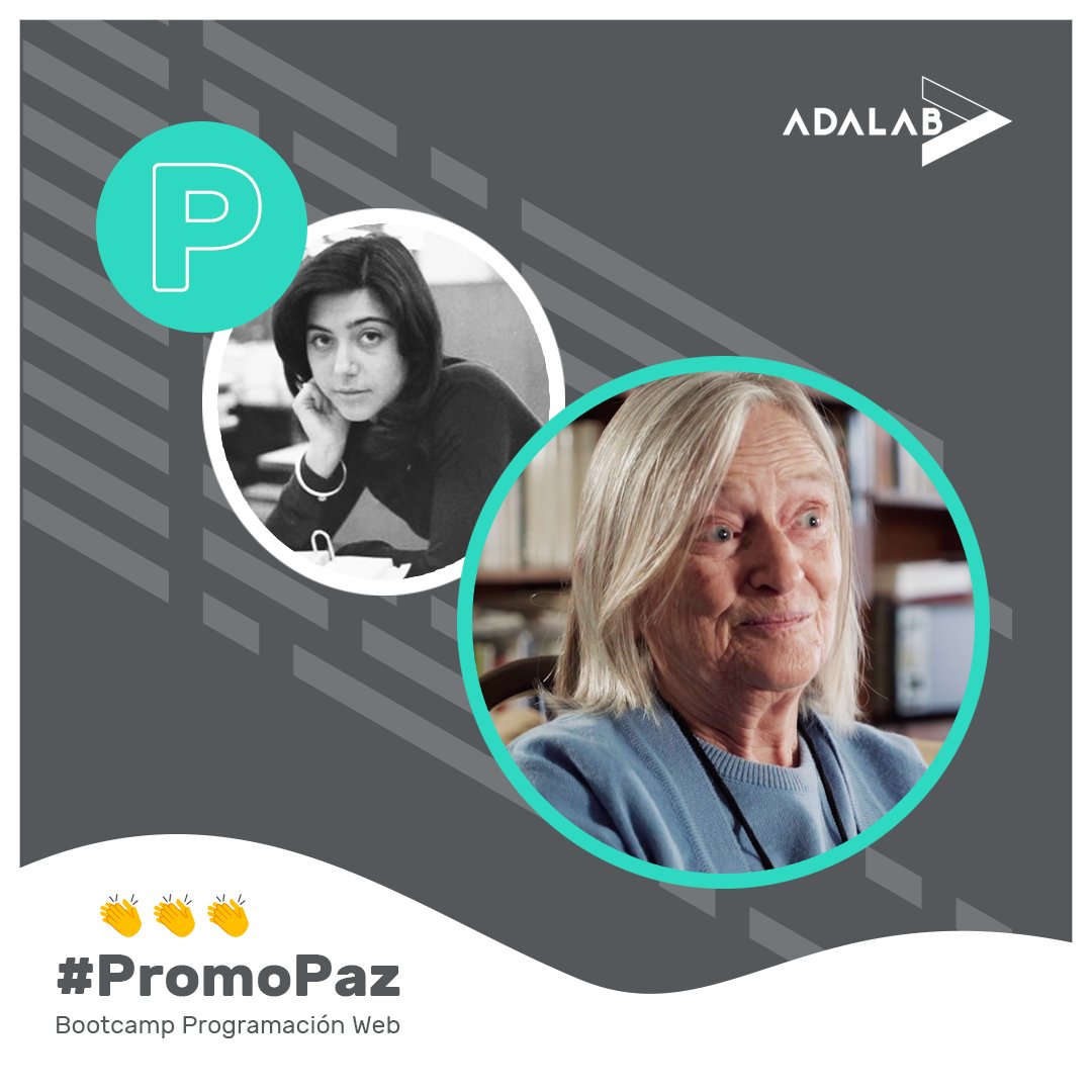 Adalab_Digital's tweet photo. 📣 ¡La #PromoP ya tiene nombre! Tras una interesantísima selección de mujeres con 🅟 referentes en Ciencia, Twitter se lanzó a votar. 💫 La nueva promo de futuras #ProgramadorasWeb será conocida como #PromoPaz en homenaje a Paz Gimeno.
⬂ https://t.co/ZJdxOvrD9G
