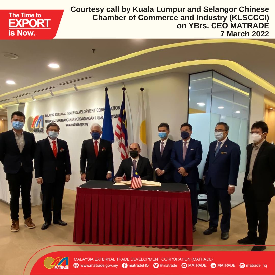 Matrade On Twitter Courtesy Call On Ybrs Ceo Matrade By The Kuala Lumpur And Selangor Chinese Chamber Of Commerce And Industry Klsccci Led By Its President Datuk Ng Yih Pyng The Meeting