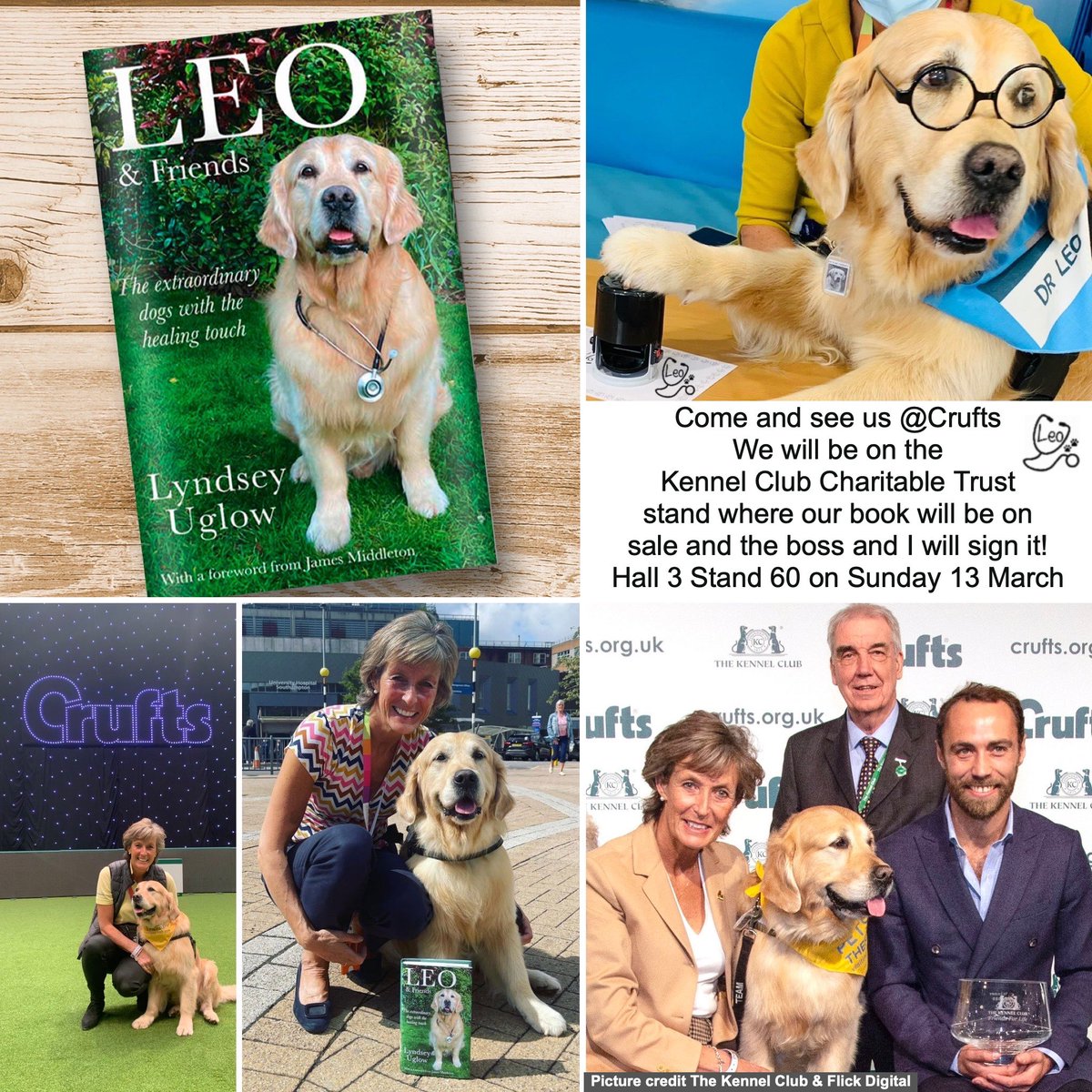 LeoandFriendsTD's tweet photo. Exciting week ahead!
I’ll be back @Crufts on Sunday.  This time to do a book signing of my book ‘Leo &amp; Friends the healing touch’  Details in the pics….do come and say hello! 🐾🐾

#booksigning #AuthorsOfTwitter #dogsoftwitter @HarperCollinsUK @TheKennelClubUK https://t.co/3jDaY1vLH2